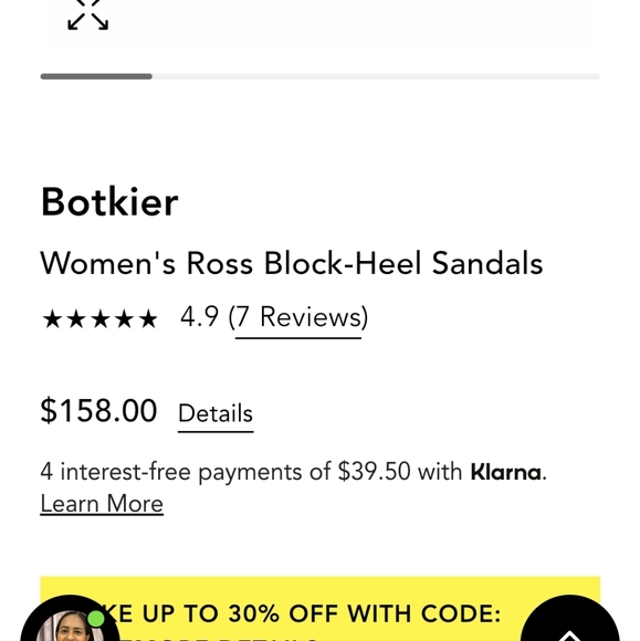 Botkier Ross block heel leather sandals #072 - Picture 9 of 9